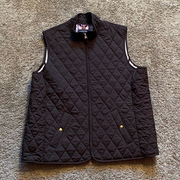 Lands End Women’s Brown Quilted Vest 2x - Picture 11 of 16